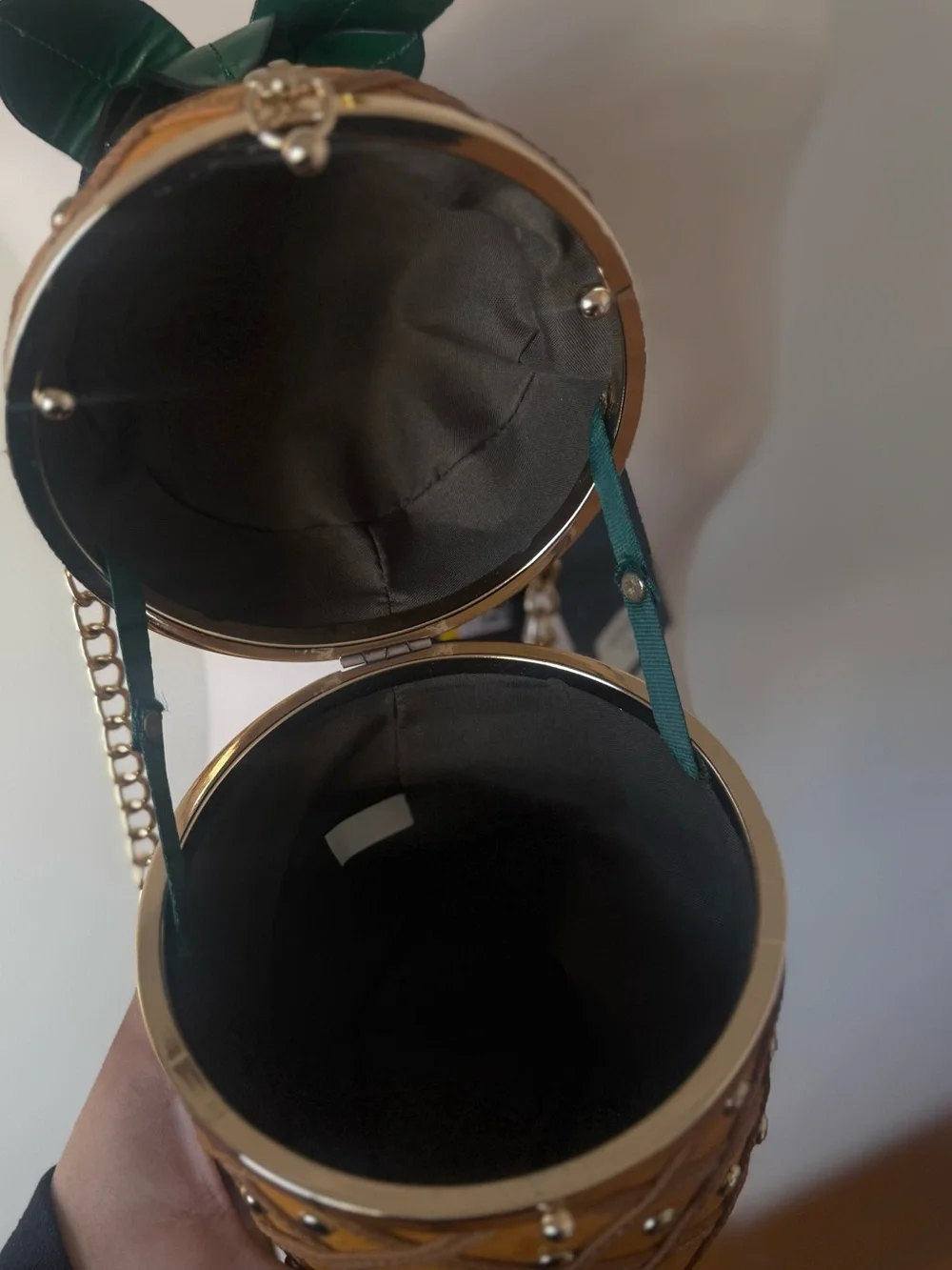 Diophy Pineapple-Shaped Crossbody Bag removable strap NWT